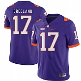 Clemson Tigers 17 Bashaud Breeland Purple Nike College Football Jersey Dzhi,baseball caps,new era cap wholesale,wholesale hats